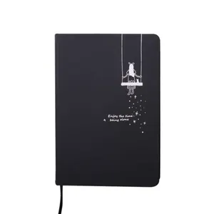 schwarz dicken notebook Suppliers-Starke Schwarz Blank Skizze Buch Malerei Notebook