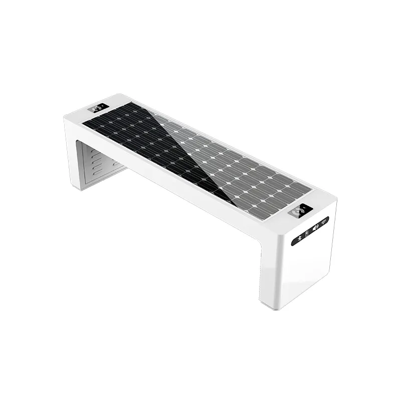 Solar Smart Bench porta USB produttore Wpc di ricarica fotovoltaica a basso tenore di carbonio