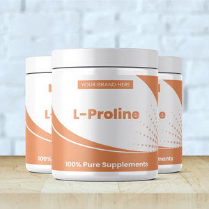 Etiqueta Personalizada, Polvo de L-Proline 2000mg 200g, Certificado GMP, Suplemento Antioxidante para el Cuidado de la Salud para Adultos, Etiquetado Privado, Gujarat - Product Image 3