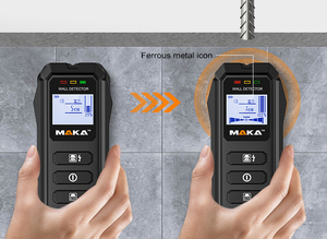MAKA 새로운 디스플레이 깊이 금속 탐지기 스터드 벽 스캐너 목재, 금속, 스터드 센터 감지 - Product Image 6