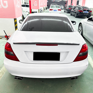 Mercedes-Benz <b>Rear</b> <b>Spoiler</b> Piano Black Carbon Fiber Texture ABS Wing Shaped Trunk Lip For SLK-Class R171 2005-2010 - Product Image 2