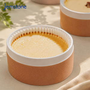 Custom Eco-Friendly <b>Recyclable</b> Materials OVEN SAFE Cake Paper Tube Cylinder Sweets Cardboard Cheesecake <b>Box</b> Four-Color Printing - Product Image 4