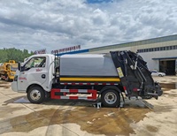 Camion à ordures diesel manuel Dongfeng 5000L avec compacteur hydraulique et fonction de recyclage pour le transport des déchets urbains