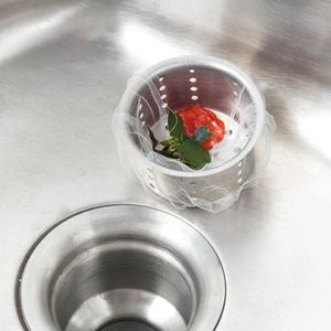 Sacchetto filtro per lavello da 100 pezzi, sacchetto filtro per lavello a rete, sacco per immondizia monouso per lavello da cucina o da bagno - Product Image 3