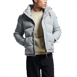 Chaqueta de Invierno Acolchada para Hombre, Abrigo Térmico con Capucha, Resistente al Viento, para Exteriores, Venta al Por Mayor - Product Image 1