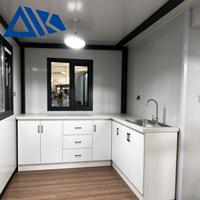Maisons pliantes de luxe personnalisables à 2, 3 ou 4 chambres ; Petites maisons modulaires préfabriquées extensibles en conteneurs.