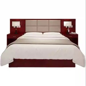 ชุดห้องนอนโรงแรมทันสมัยราคาประหยัด เตียงไม้แบบมีแผง หัวเตียงนุ่ม โต๊ะข้างเตียง ตู้เสื้อผ้า ชั้นวางทีวี ปรับแต่งได้ - Product Image 6