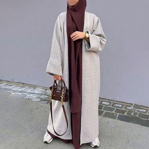 navy blue dress for baby girl Modest Fashion Winter Hijab Dresses Modest Muslim Woman's Empire Waist  Shimmery Tulle Dress 36229 Cosm main image 0