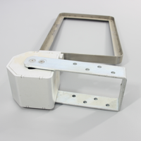 Cadre d'écran de fenêtre de télévision en aluminium, soudure de revêtement en poudre, fourniture d'usine personnalisée