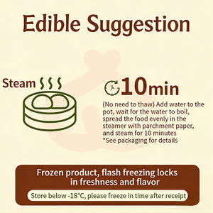 ขนมจีนแช่แข็ง ซาลาเปาการ์ตูน ขนมจีนแช่แข็งแบบกึ่งสำเร็จรูป ขนมจีน อาหารว่างจีน อาหารเช้าเร็ว - Product Image 6