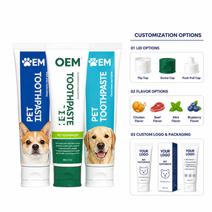 Pâte dentifrice végétale pour animaux de compagnie – Soin buccal, protection anti-sensibilité et caries, haleine fraîche, nettoyage <span class=keywords><strong>dentaire</strong></span> pour chiens et chats - Product Image 4