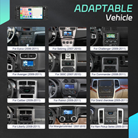 Podofo 7 pouces autoradio 6 + 128G autoradio pour Jeep/Chevrolet/Chrysler/Dodge sans fil Carplay WIFI GPS RDS EQ unité principale de voiture