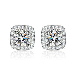 Pendientes de Plata de Ley S925 con Diamantes de Imitación Estilo Agua Viva, Pendientes de Pin con Pedrería para Hombre y Mujer - Product Image 5