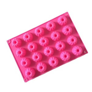 แม่พิมพ์ซิลิโคนสำหรับทำขนมเค้ก ช็อกโกแลต คัพเค้ก แบบใช้ซ้ำได้ 20 หลุม ขายส่ง - Product Image 4