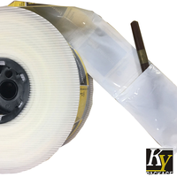 Paquet de rouleaux pré-ouverts de sachets en plastique perforés recyclables en matériau PE LDPE Utilisation d'impression industrielle 4800 sacs au total