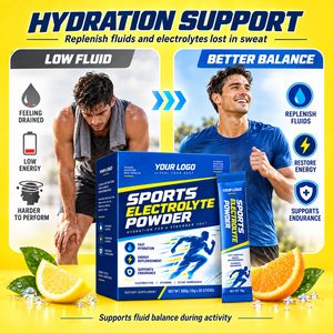 Hot Seller Hydration <b>Electrolytes</b> Sustained Energy Fast Recover Energy Replenish Lost Nutrients Portable Size <b>Electrolyte</b> <b>Powder</b> - Product Image 3