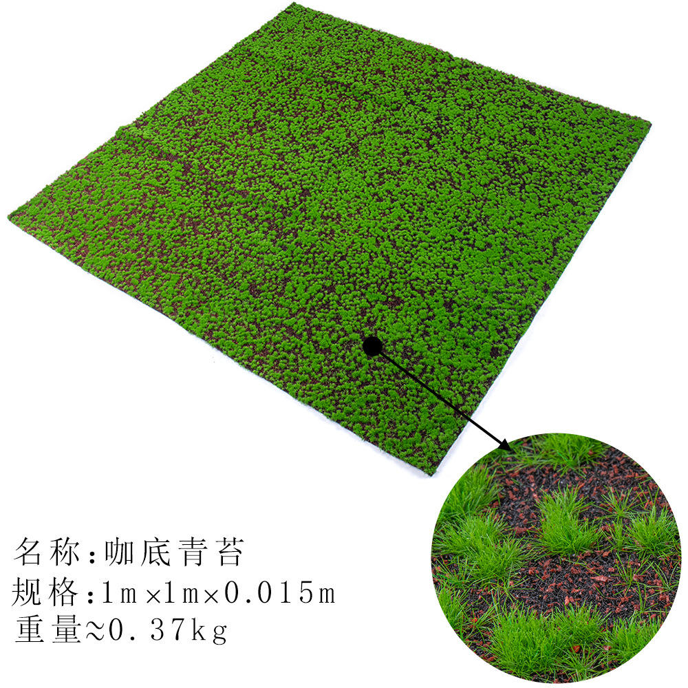 Green moss for coffee base