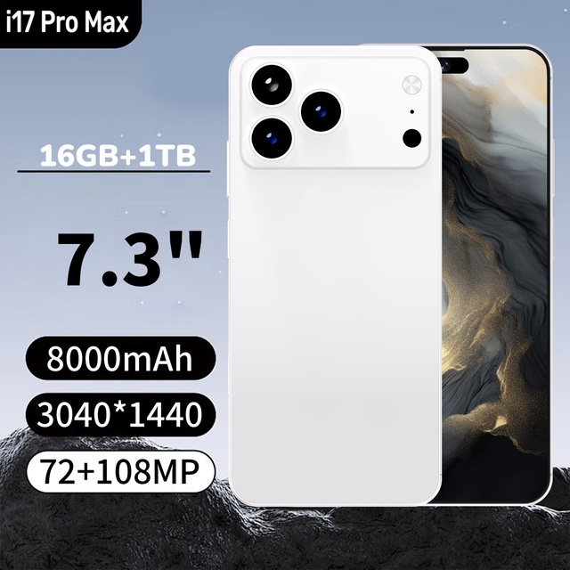 Factory Wholesale 17th Generation Pro Max 5G LTE Ten-core Snapdragon 800 Series 108MP 120Hz AMOLED High-definition 7000mAh