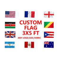 Gahumi Drapeau personnalisé à bas prix Impression complète Drapeau de 3X5 pieds Drapeau de festival de broderie par sublimation