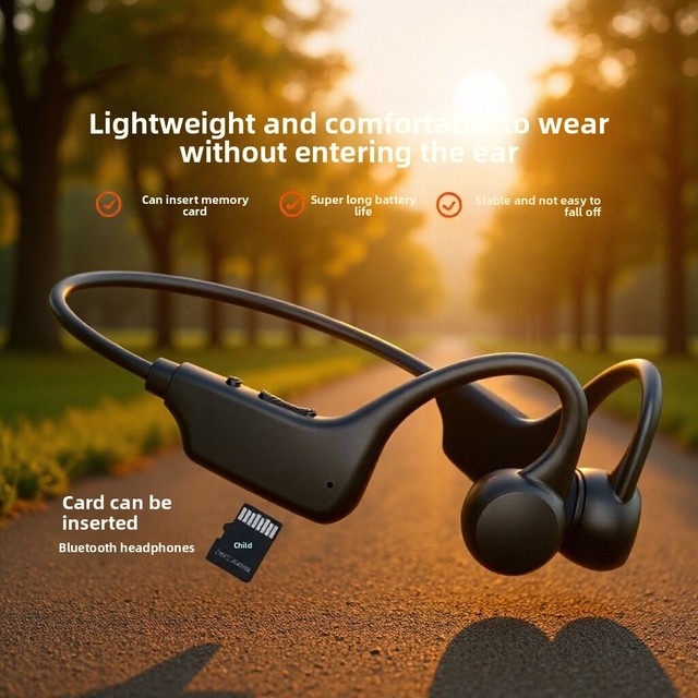 2026 New Bone Conduction V6.0 Wireless Ear-Free Sports Headphones Voice Control