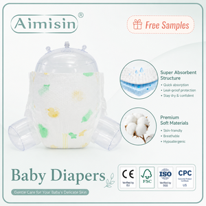 Pañales Desechables Súper Absorbentes Aimisin OEM, Ultra Suaves y Transpirables, Pañales Premium para Bebé con Certificación CE - Product Image 1
