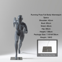 Bekleidungsgeschäft Sport-Laufmannequin Ganzkörper-Schaufensterpuppe Weiblich Männlich