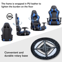 Chaise de jeu vidéo X Rocker pour adultes XL Floor Rocker Chair avec haut-parleurs audio intégrés