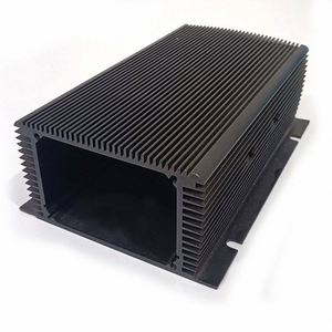 Custom Aluminum Extruded Battery <b>Enclosure</b> Factory Equipment Case 106x65 Anodized Black Amplifier Junction Box Outlet Box IP54 - Product Image 2