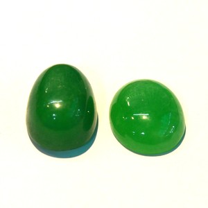 Commercio all'ingrosso <span class=keywords><strong>verde</strong></span> giadeite giadeite giada Cabochon mezzo tondo perline <span class=keywords><strong>pietra</strong></span> lucida accessorio per gioielli intarsio fai da te - Product Image 3