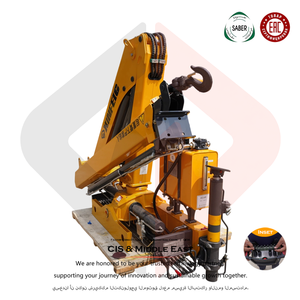 4Ton Knuckle <strong>Lorry</strong> Crane Support Custom Chassis Connection Size 360&deg; Full Rotation Hydraulic Truck Crane - Product Image 3