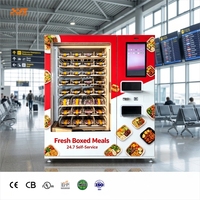 Distributeur automatique intelligent de plats préparés chauds 24h/24 XY – Boîte à lunch avec code QR et paiement par carte de crédit pour centres commerciaux
