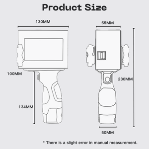 Tragbarer 12,7-mm-Hand-Tintenstrahldrucker Automatische Smart-Codierung für Datums nummer Logo Multi-Material druck - Product Image 4