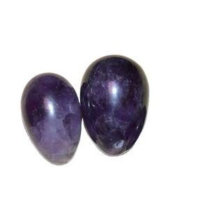 100% CRISTAL Natural amatista Yoni huevos suministro sanitario para ejercicio Vaginal <span class=keywords><strong>esferas</strong></span> cómodas huevos bola - Product Image 2
