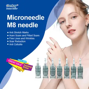 ผู้ผลิตเดิมDermapenตลับหมึกนาโน 9 16 24 36 42 Pins MicroneedlingปากกาUltima M8 Dermaปากกาเข็มตลับหมึก