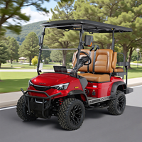 Voiturette de golf électrique DC-H-F2+2, 4 places, surélevée, économique, personnalisable, avec NFC, pour la chasse