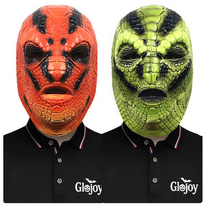 Masque de Lézard en Latex pour Homme, <span class=keywords><strong>Costume</strong></span> Tête d'Animal pour Fête d'<span class=keywords><strong>Halloween</strong></span>, Cosplay, Jouets Amusants pour Enfants, Accessoires de Déguisement Fantaisie, Vente en Gros Personnalisée - Product Image 1