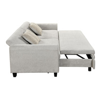 Großhandel Moderne Wohnraumdekoration Neues Platzsparendes 3-Sitzer Schwammgefülltes Schlafsofa mit Stauraum und USB für Einkaufszentren und Wohnzimmer