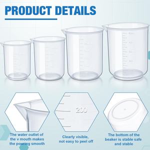 Bicchieri Graduati in Plastica per Misurare Liquidi con Logo Personalizzato - Product Image 4