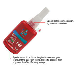WBG 648, adhesivo anaeróbico de alta resistencia y alta temperatura de secado rápido, pegamento, casillero de rosca - Product Image 5