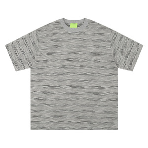 Men's Japanese Vintage Slub Cotton Striped T Shirt Summer Thin Breathable Loose Fit Casual Short Sleeve <strong>Breton</strong> Top - Product Image 2