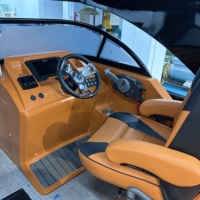 Bateau ponton en fibre de verre certifié CE de 22 pieds, yacht de luxe sportif 2026 pour les loisirs en famille
