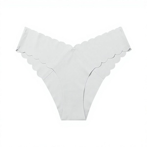 Culottes Femme Sans Couture Invisibles à Bord Ondulé, Taille Basse Unie, Respirantes pour le Quotidien et le Yoga – Vente en Gros - Product Image 1