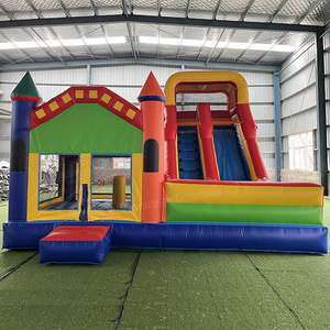 Château gonflable commercial pour enfants avec toboggan, motif fleurs de <span class=keywords><strong>jardin</strong></span> - Product Image 5