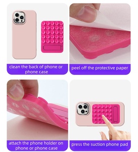 Support de téléphone mains libres en silicone à ventouse, fixation antidérapante pour selfies et vidéos - Product Image 5