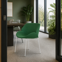 Chaise de bureau minimaliste pour salles d'accueil, salles de réunion, salles d'attente et postes de travail à domicile