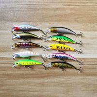 Leurre de pêche coulant de 60 mm 6,5 g, ABS, artificiel, pour rivière, appât pour ruisseau, RYUKI 60S, truite, bar, carpe, eau salée, leurre de lancer