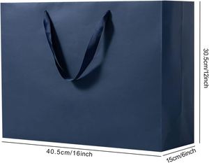 Bolsa de Papel Revestido para Regalos y Compras con Logotipo Personalizado, Diseño de Lujo, Venta al por Mayor, Personalizada con Flexografía, para Velas - Product Image 2