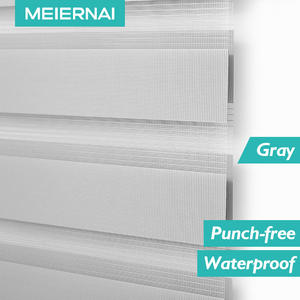 Tende a Rullo Motorizzate <span class=keywords><strong>Zebra</strong></span> MEIERNAI su Misura con Controllo Wifi Oscurante Doppio Motore Elettrico Zigbee per Finestre - Product Image 5