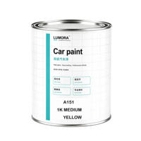 Peinture automobile 1K Jaune moyen A4L Acrylique à mélanger Fabrication directe usine Haute qualité Nivellement excellent pour carrosserie automobile
