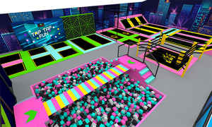 Qiaoqiao <span class=keywords><strong>Parque</strong></span> Infantil Comercial de 2000 m² con Temática Espacial, Toboganes LED Grandes, Juegos Interactivos y Suaves, Equipo de Juegos Interior para Niños - Product Image 3